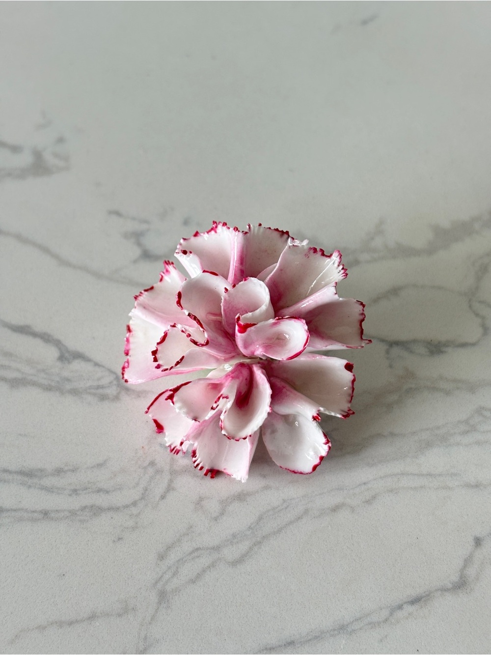 Vintage English Bone China Flower Brooch